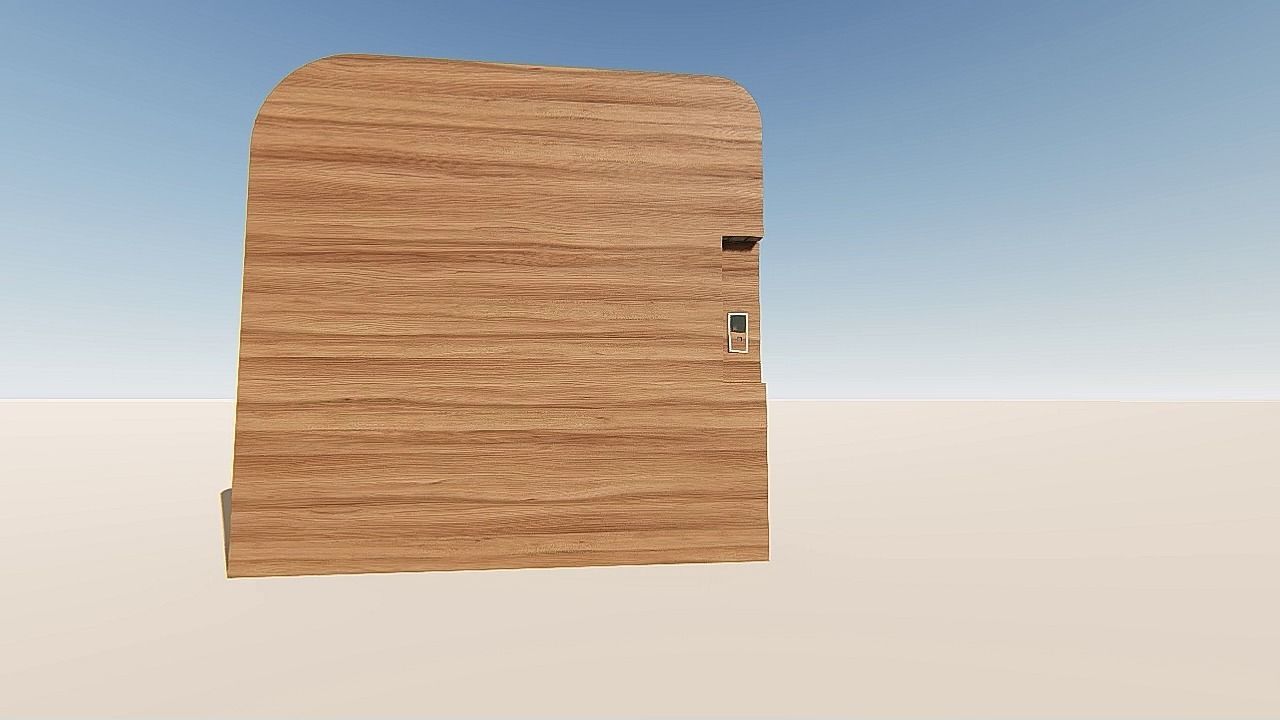 DOOR 3D wooden shelf 3D print model_8