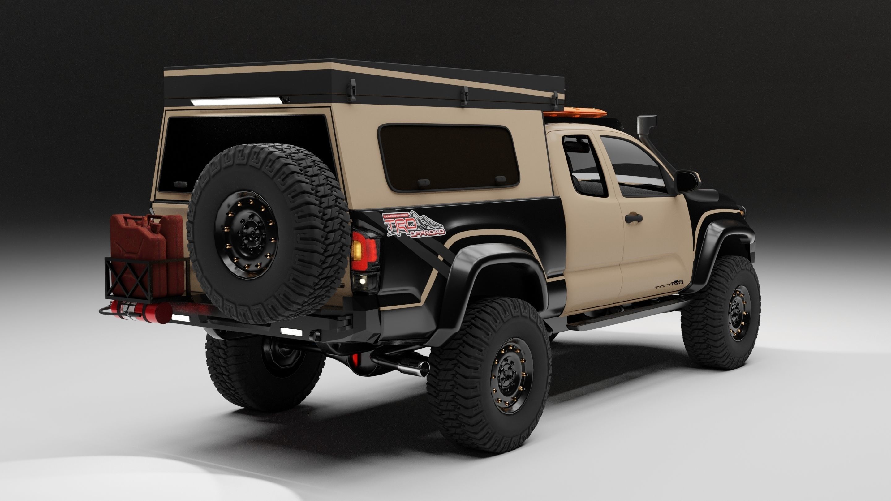 Toyota Tacoma 2018 Overlander  3D model_2