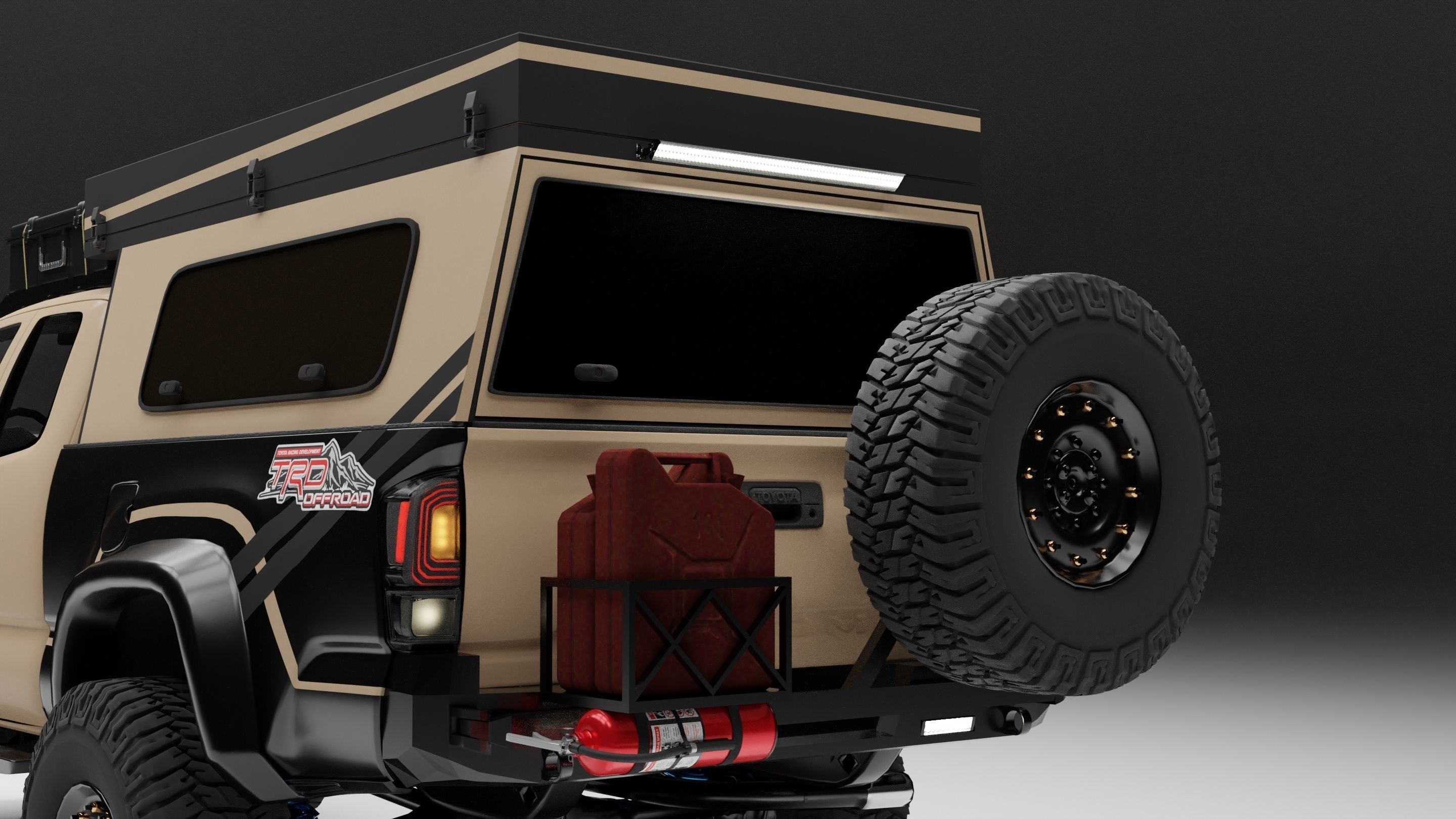 Toyota Tacoma 2018 Overlander  3D model_5