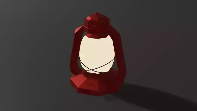 Low-poly Kerosene Lantern