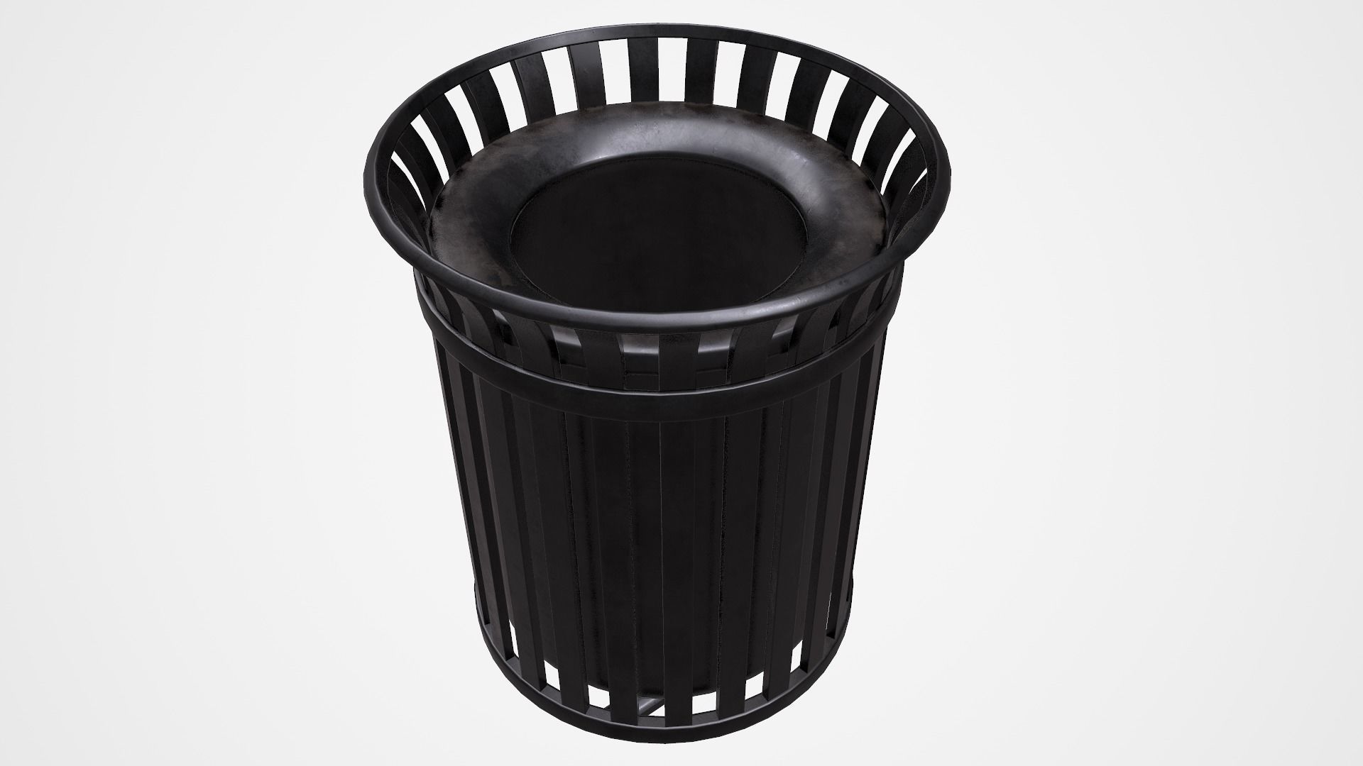 Trash can  3D model_4