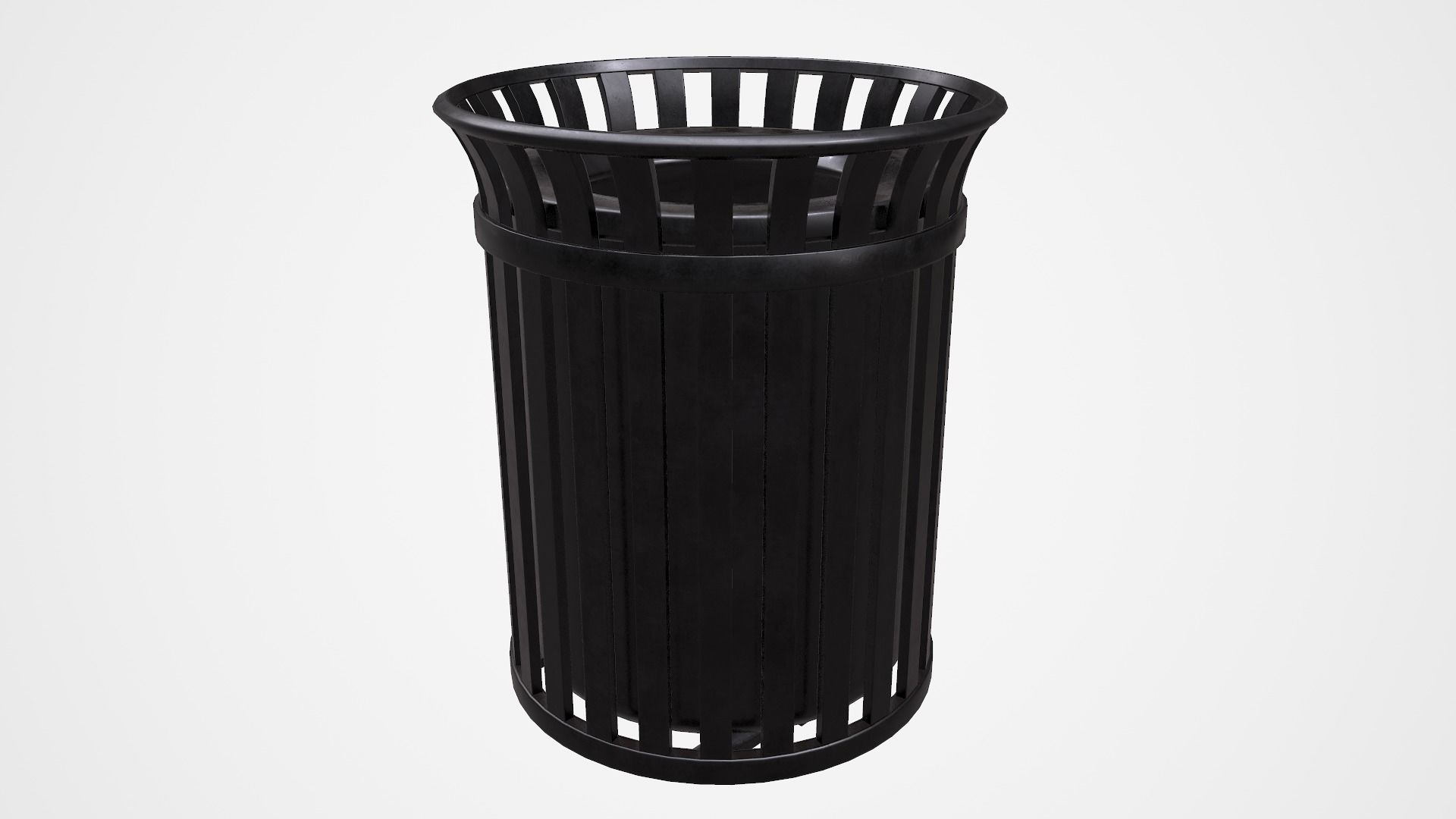 Trash can  3D model_2