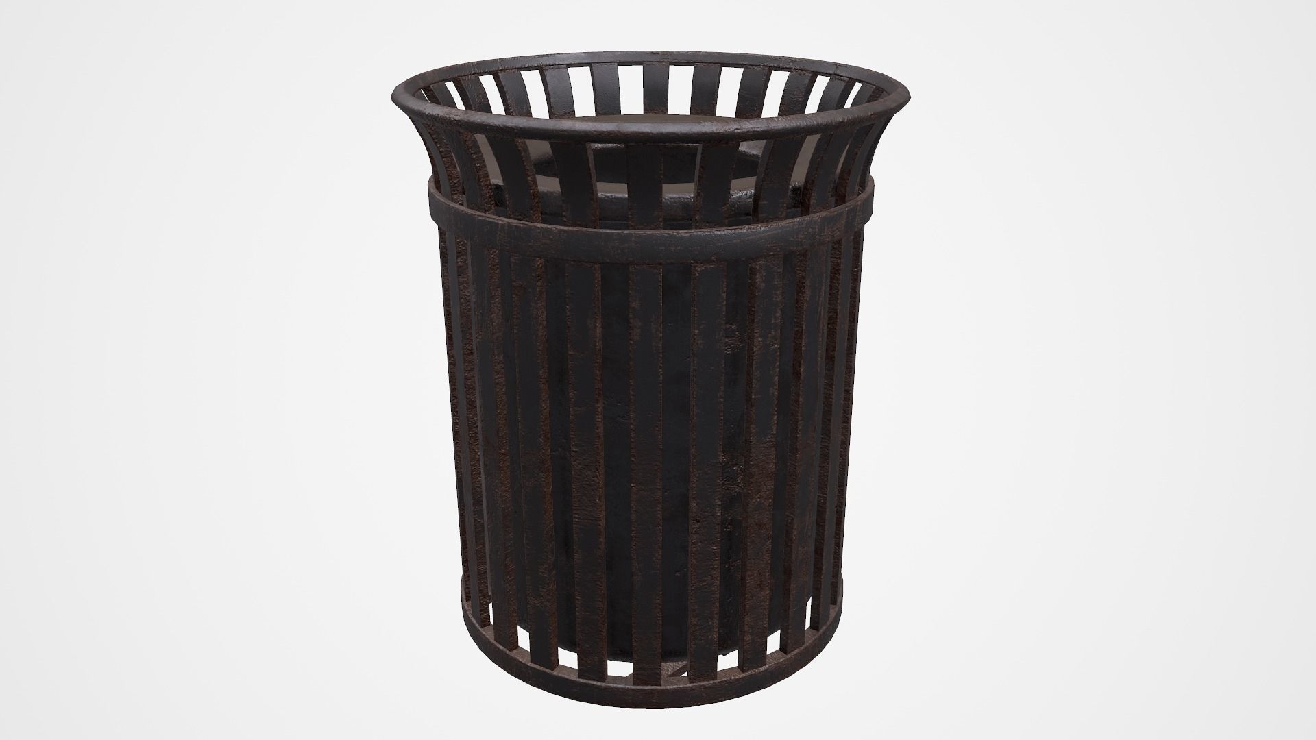 Trash can  3D model_3