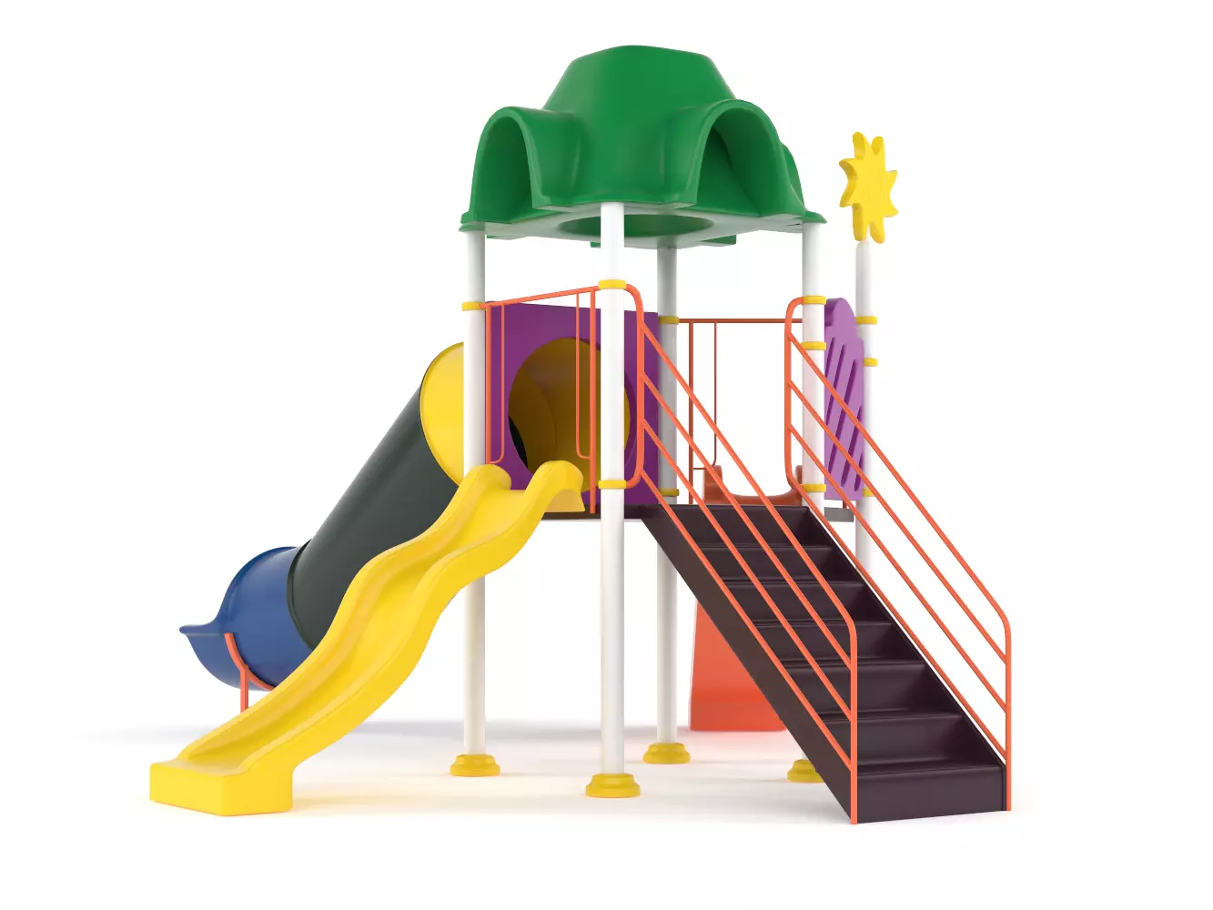 Children Slide Playground 3D model_0