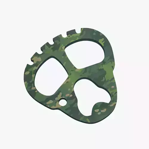 Brass knuckles bottle opener 3D print model