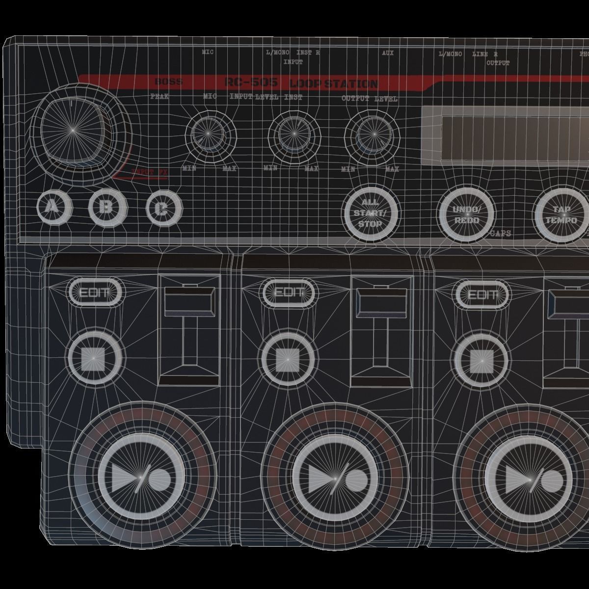 RC-505 Loopstation 3D model_14
