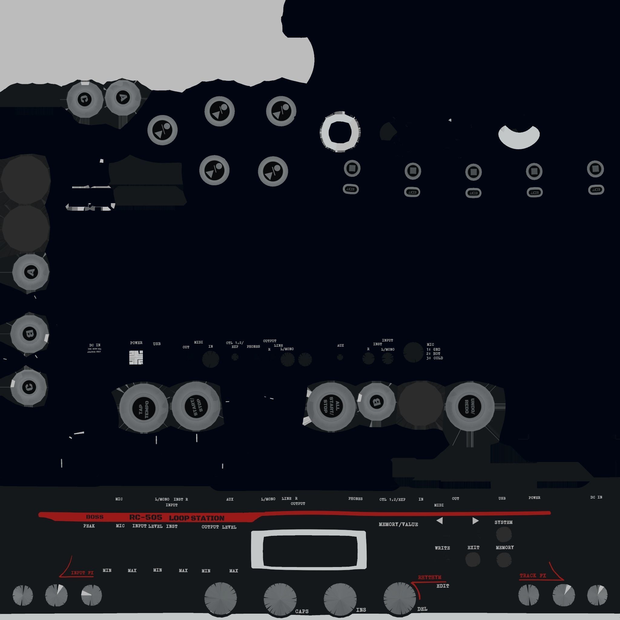 RC-505 Loopstation 3D model_15