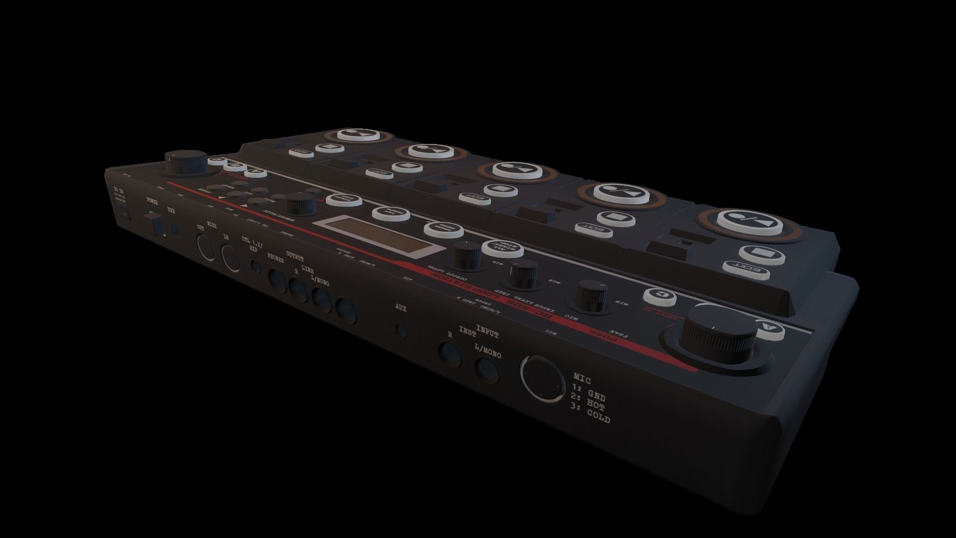 RC-505 Loopstation 3D model_4