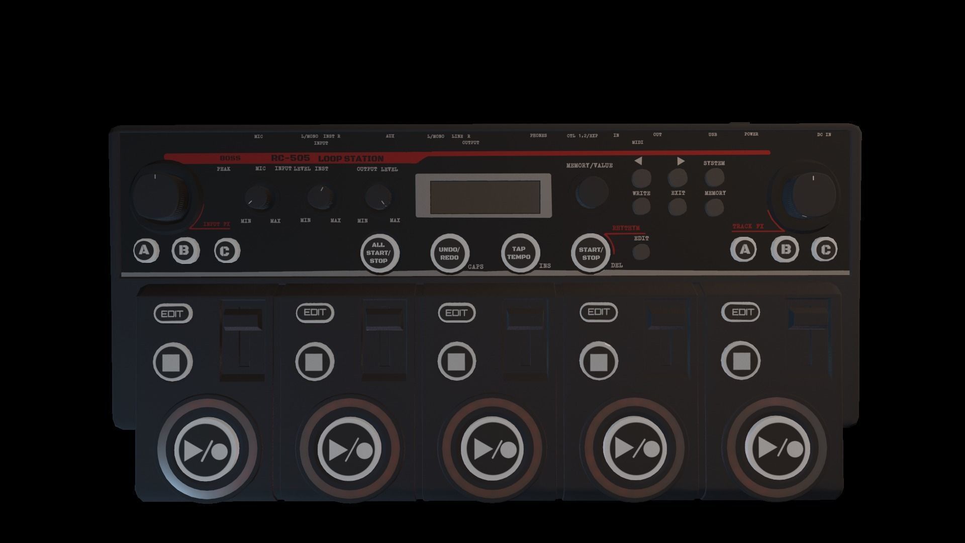 RC-505 Loopstation 3D model_3