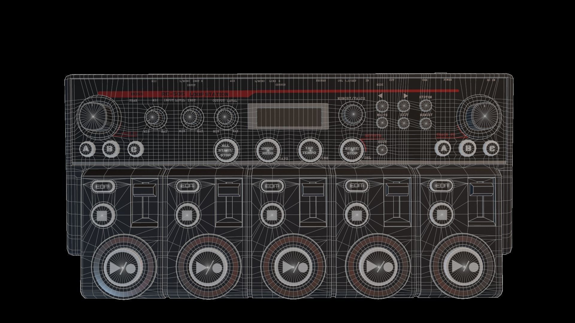 RC-505 Loopstation 3D model_10