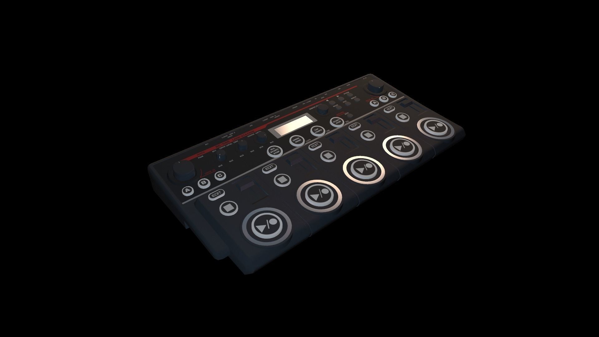RC-505 Loopstation 3D model_8