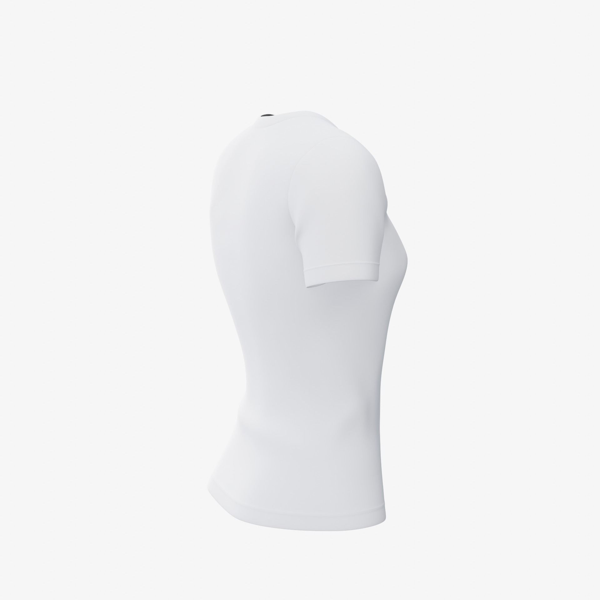 female T-shirt Low-poly 3D model_14