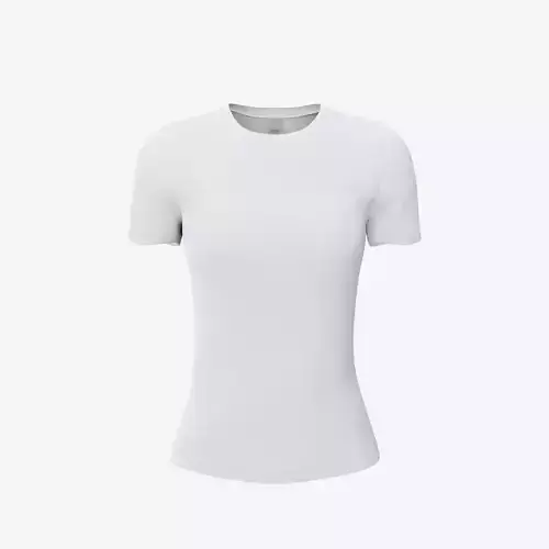 female T-shirt Low-poly 3D model