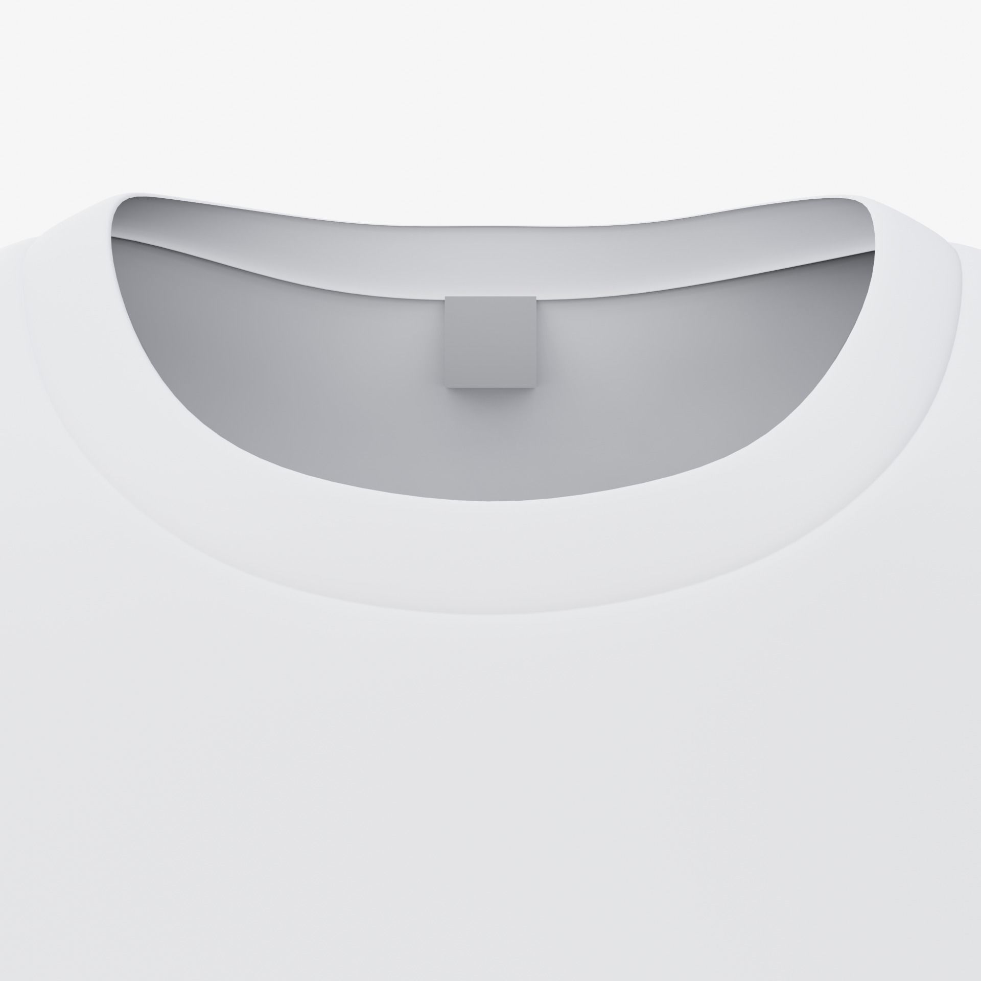 female T-shirt Low-poly 3D model_3