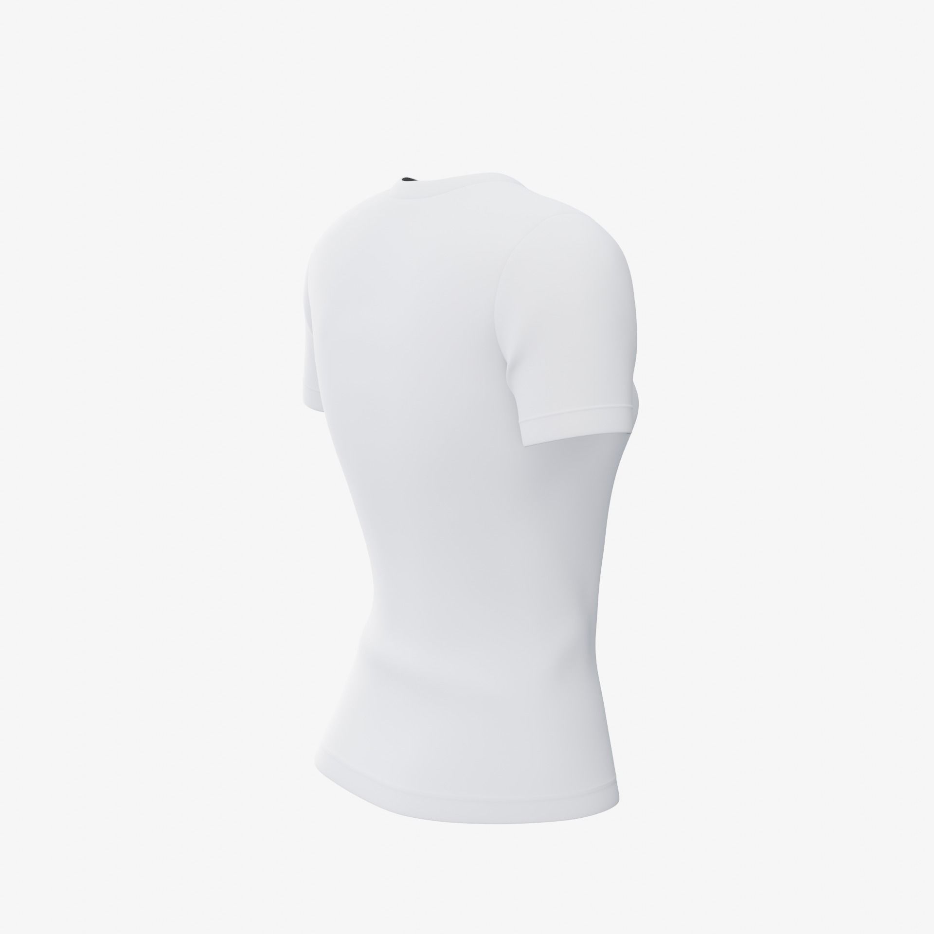 female T-shirt Low-poly 3D model_15