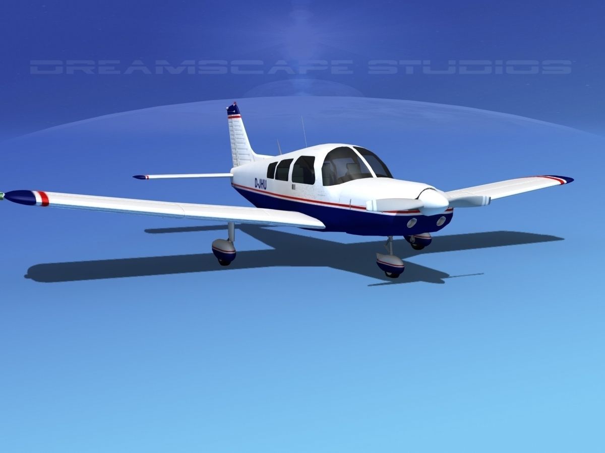 Piper PA-28 V01 3D model_2