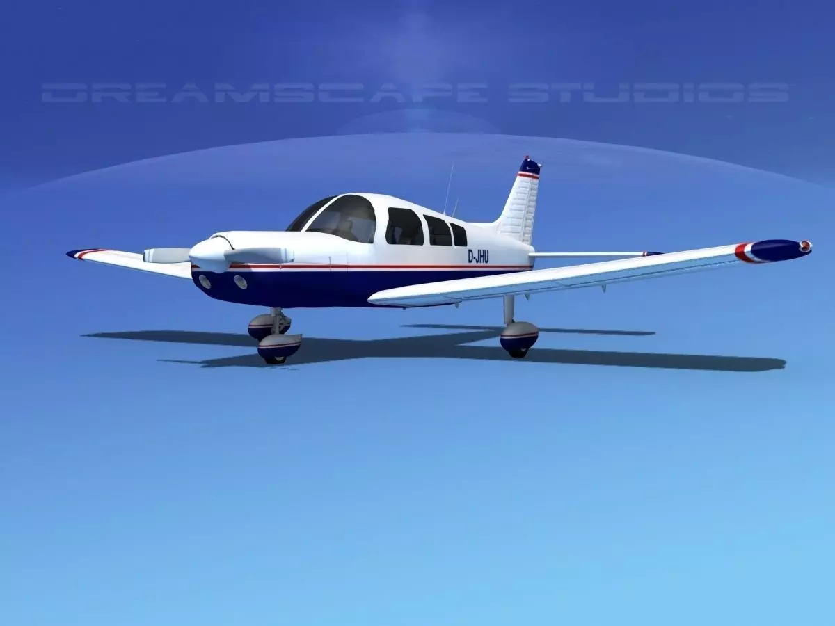 Piper PA-28 V01 3D model_0