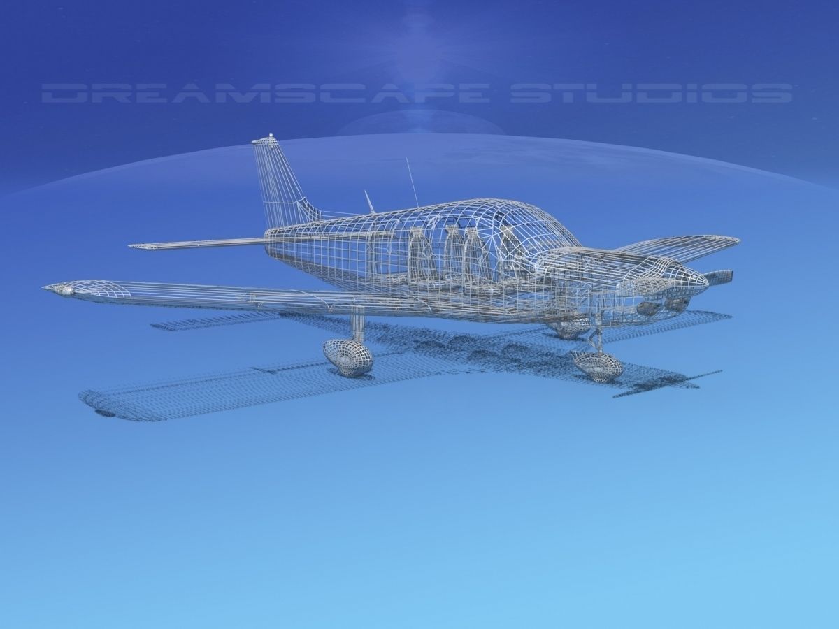 Piper PA-28 V01 3D model_11