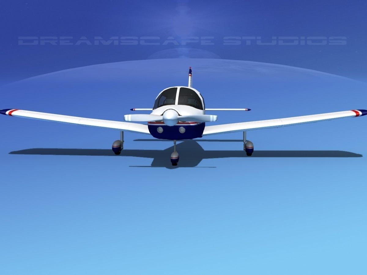 Piper PA-28 V01 3D model_1