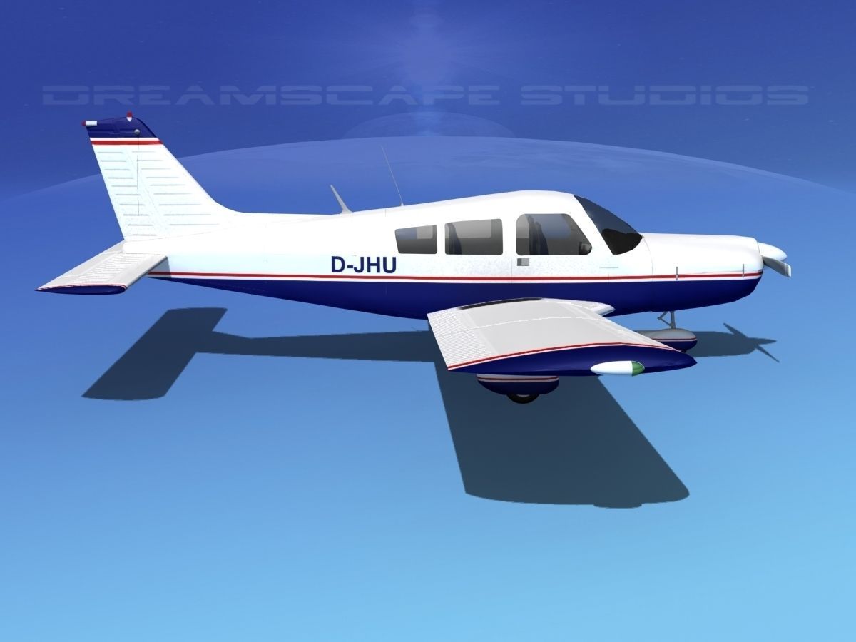 Piper PA-28 V01 3D model_4