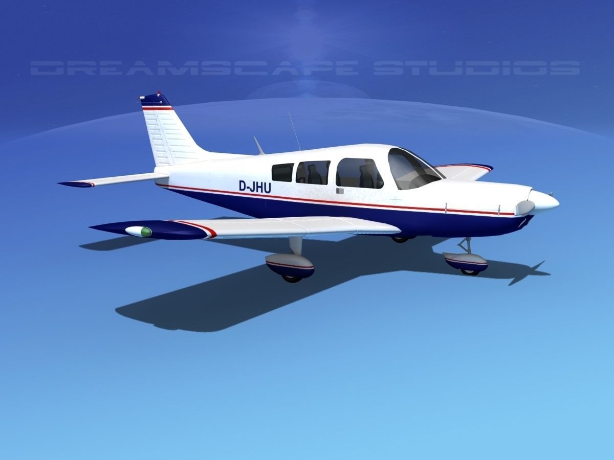 Piper PA-28 V01 3D model_3