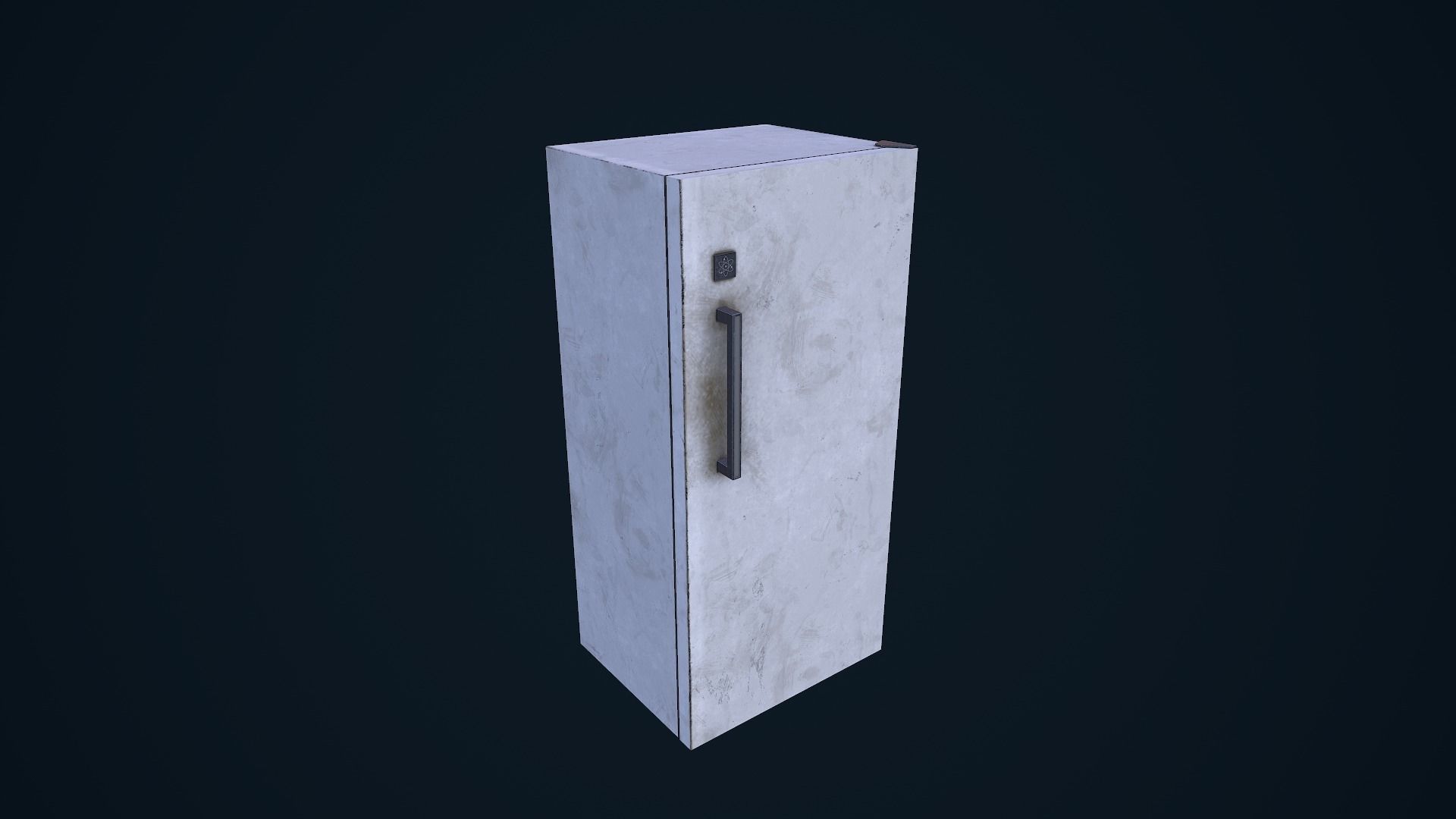 Refrigerator cabinet Low-poly 3D model_11