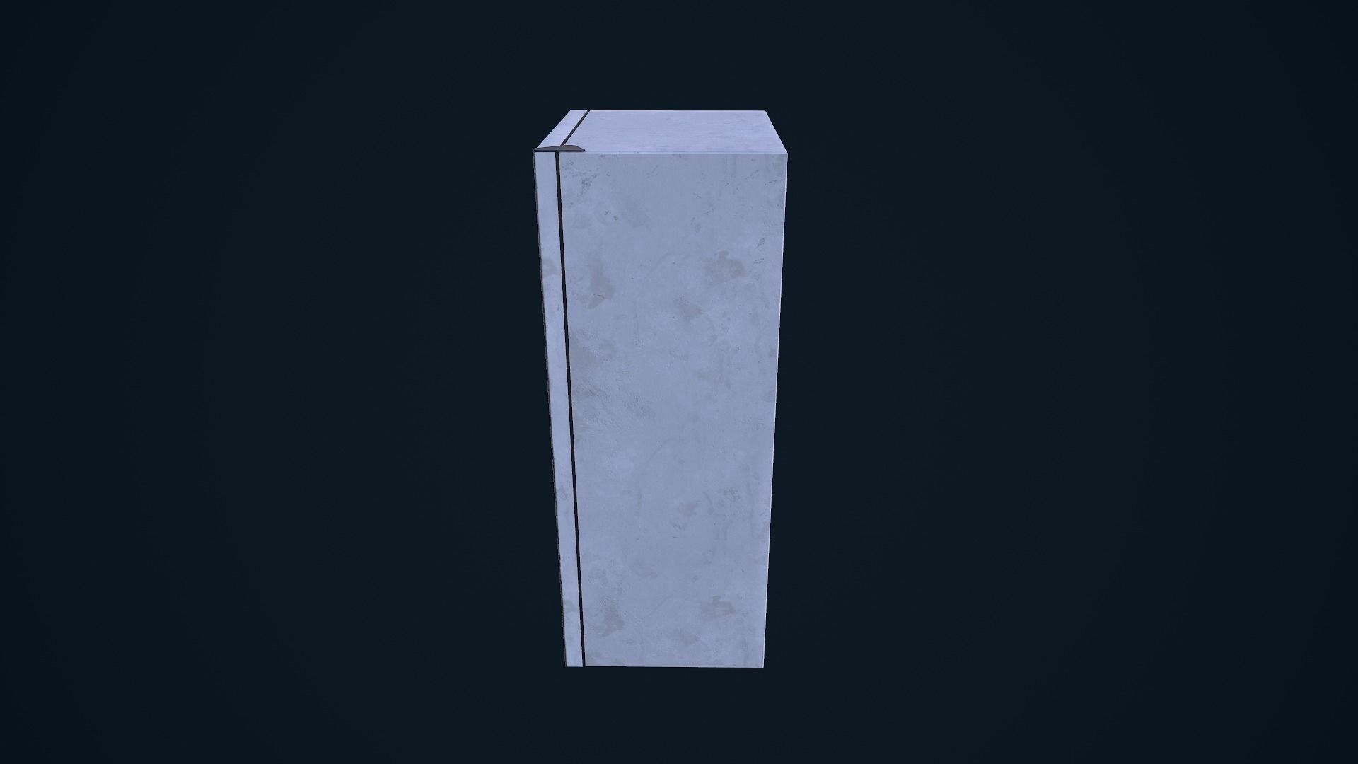 Refrigerator cabinet Low-poly 3D model_7