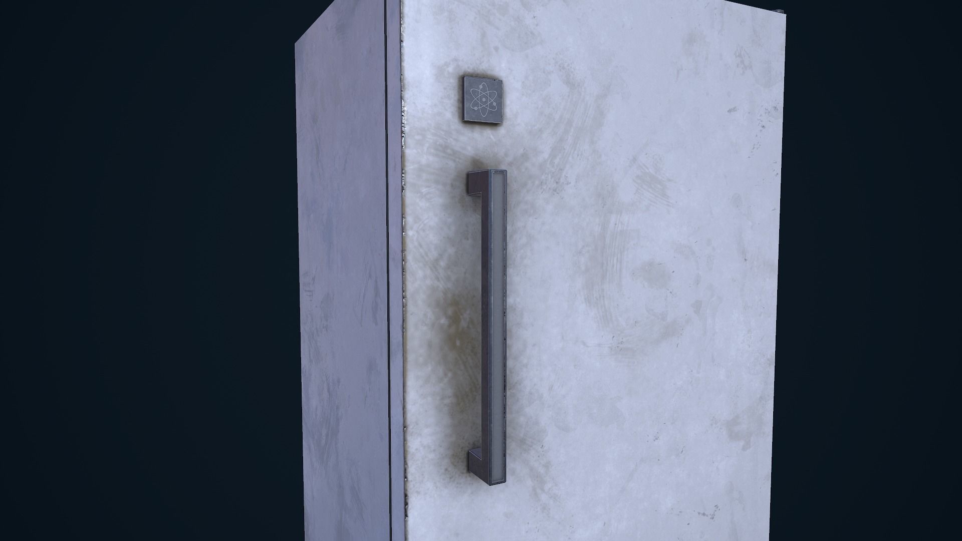 Refrigerator cabinet Low-poly 3D model_10