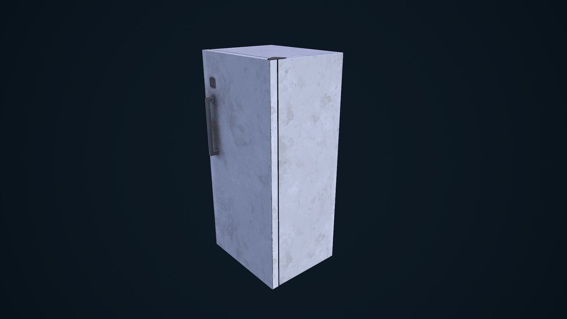 Refrigerator cabinet Low-poly 3D model_8