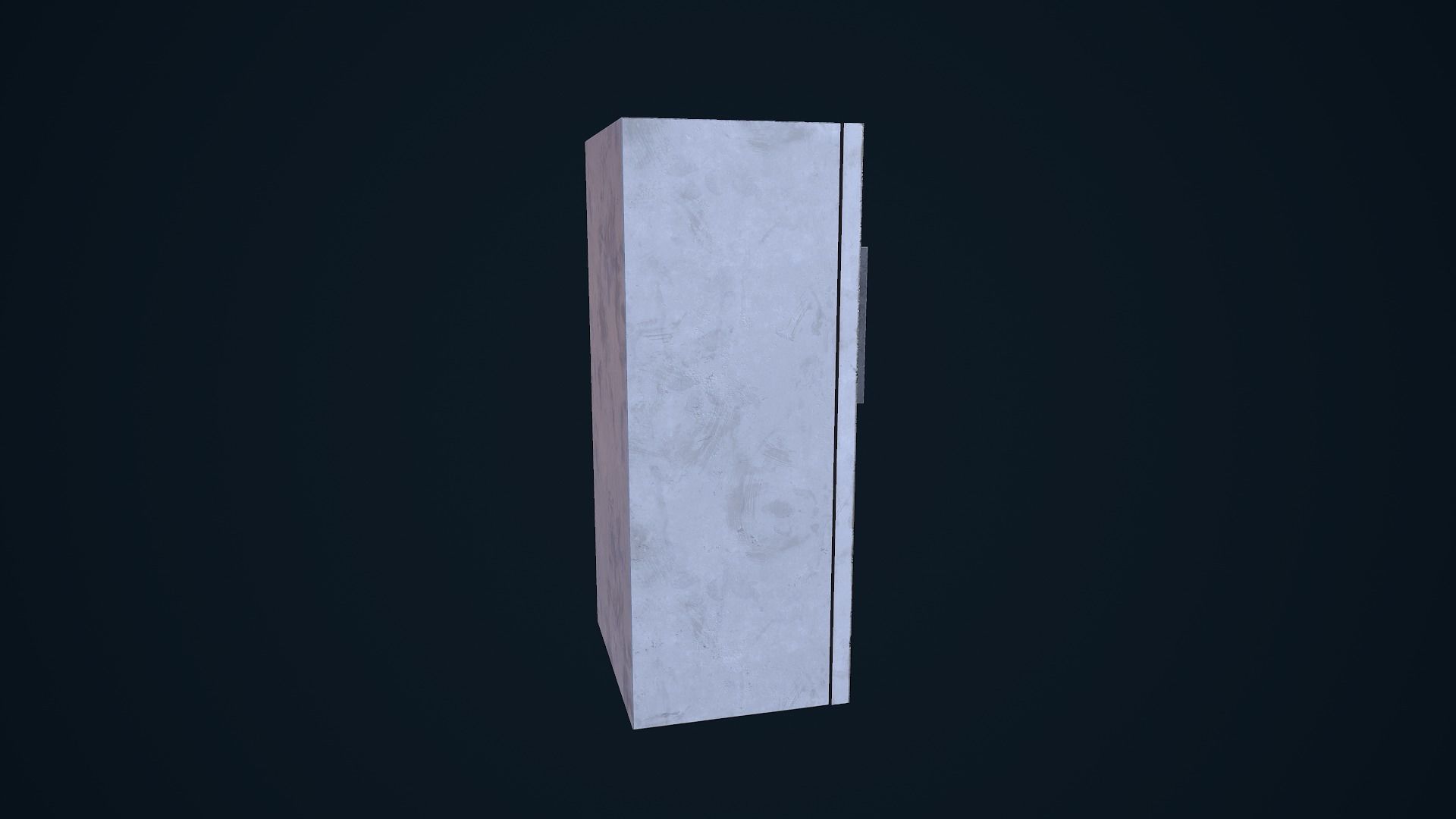Refrigerator cabinet Low-poly 3D model_3