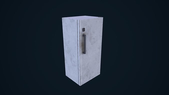 Refrigerator cabinet Low-poly 3D model