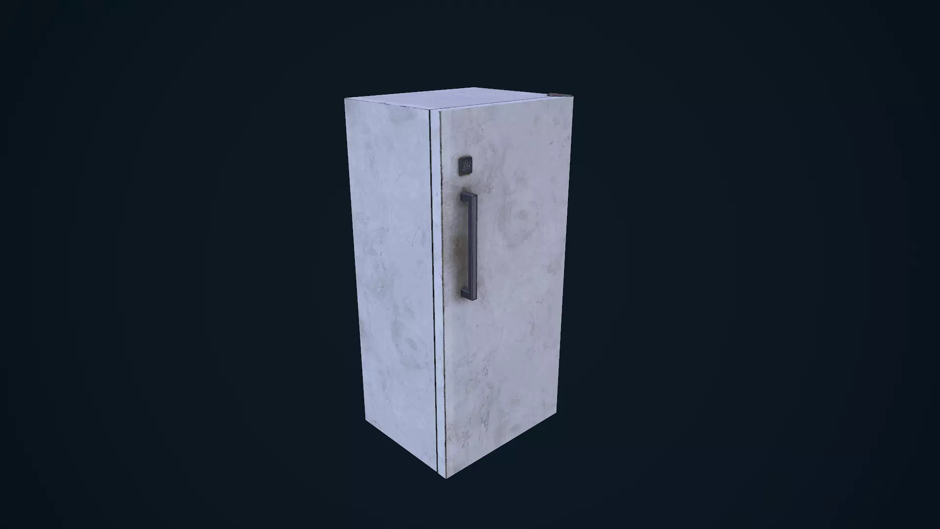 Refrigerator cabinet Low-poly 3D model_0