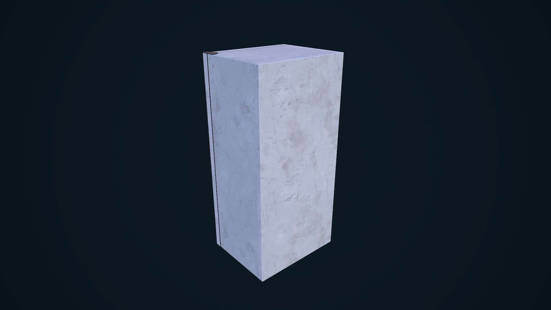 Refrigerator cabinet Low-poly 3D model_6