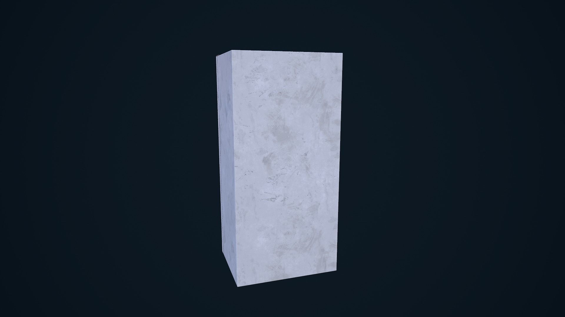 Refrigerator cabinet Low-poly 3D model_5