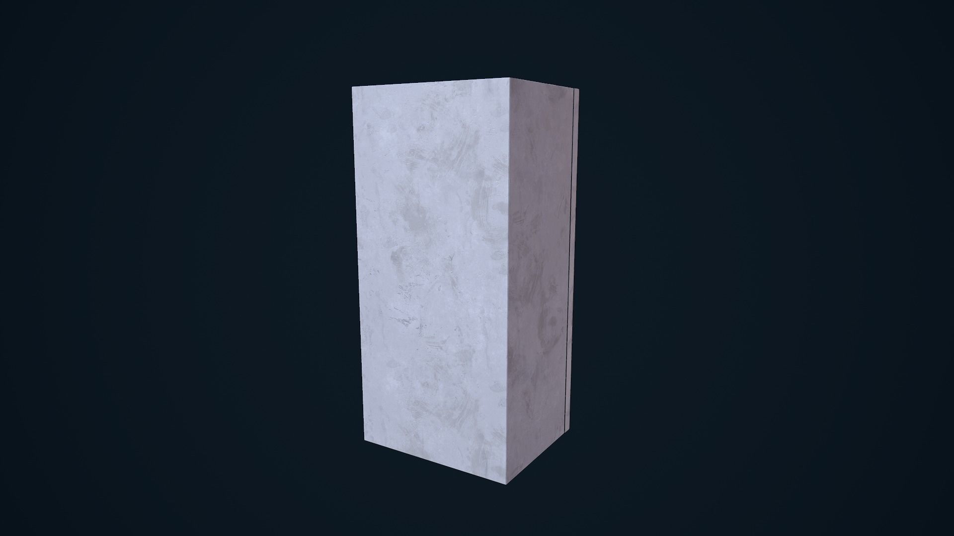 Refrigerator cabinet Low-poly 3D model_4