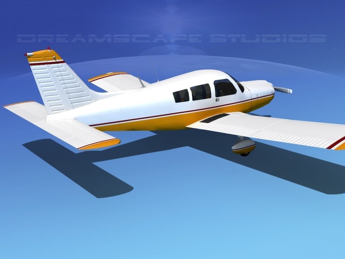 Piper PA-28 V03 3D model_5