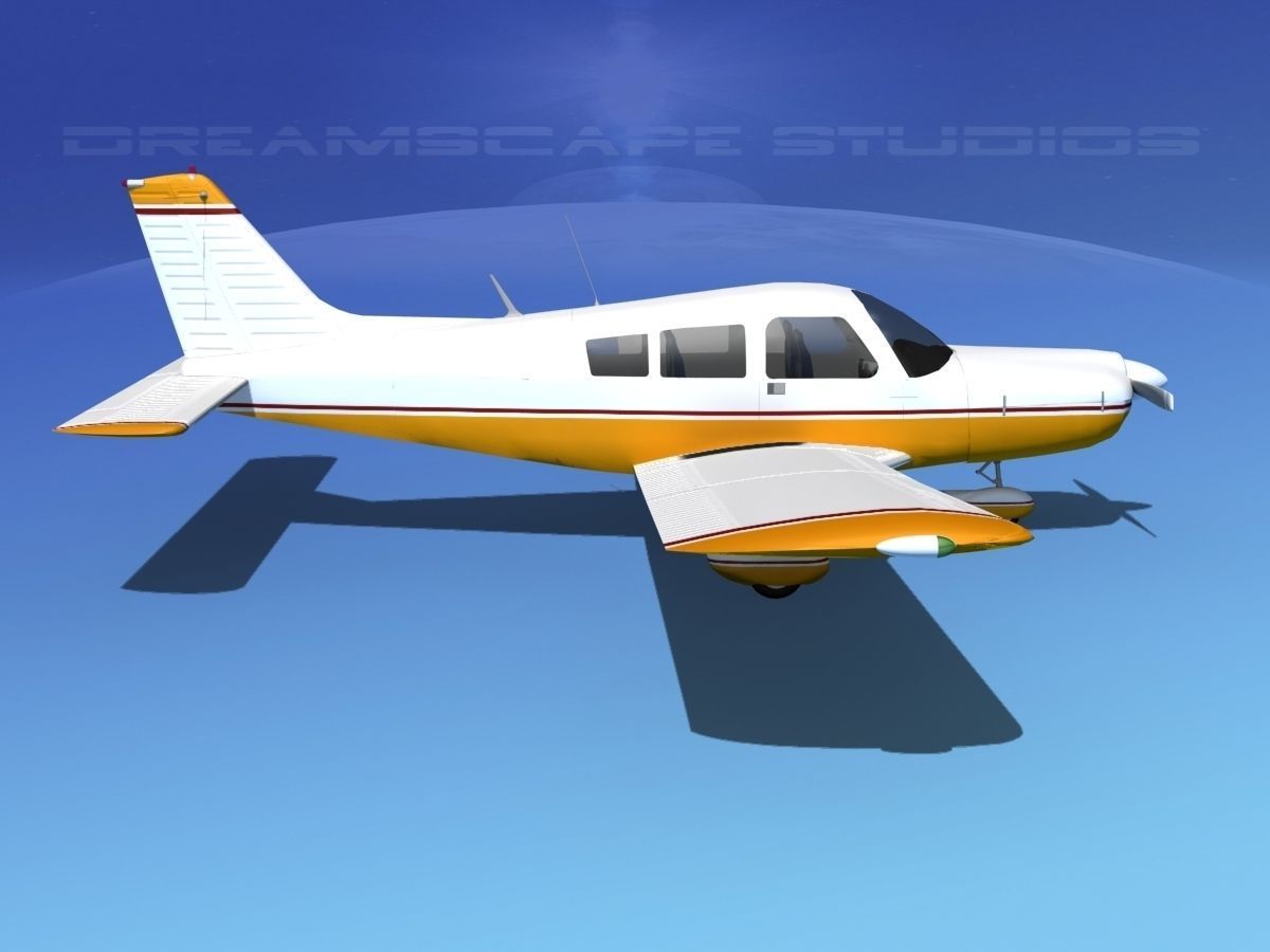 Piper PA-28 V03 3D model_4
