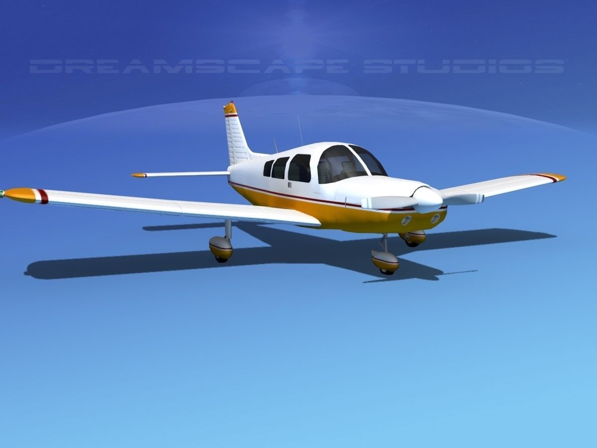 Piper PA-28 V03 3D model_2