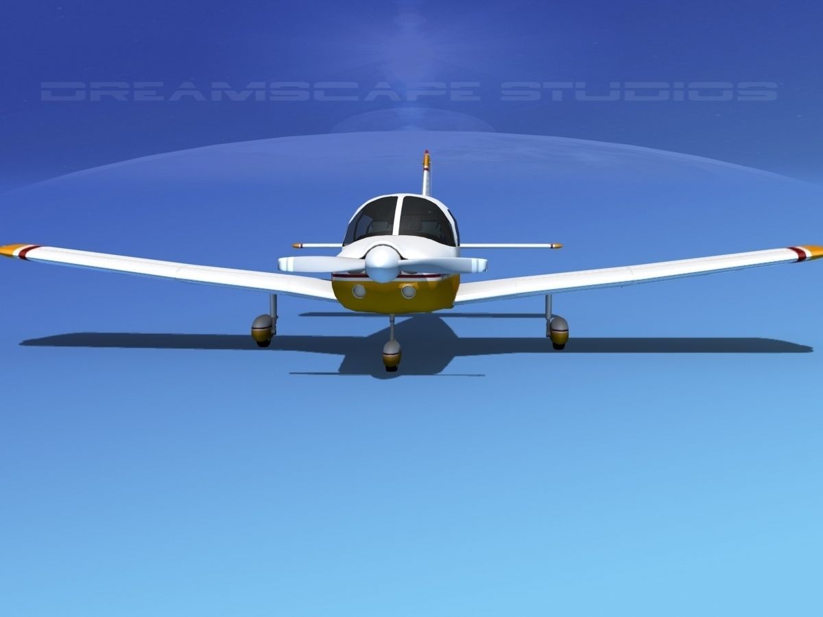 Piper PA-28 V03 3D model_1