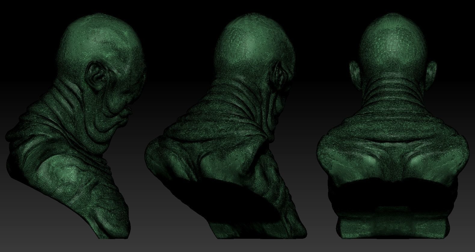 Pale Man Portrait 3D print model_8