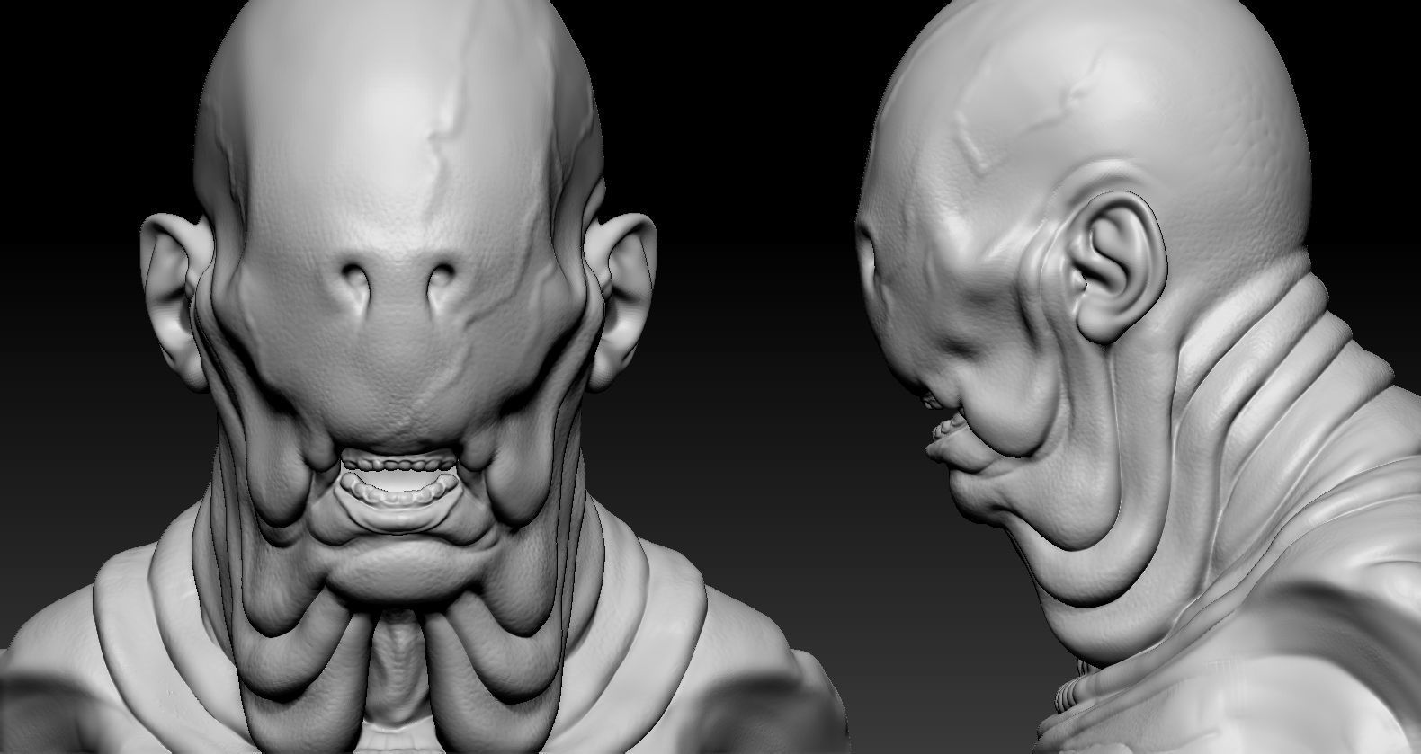 Pale Man Portrait 3D print model_1