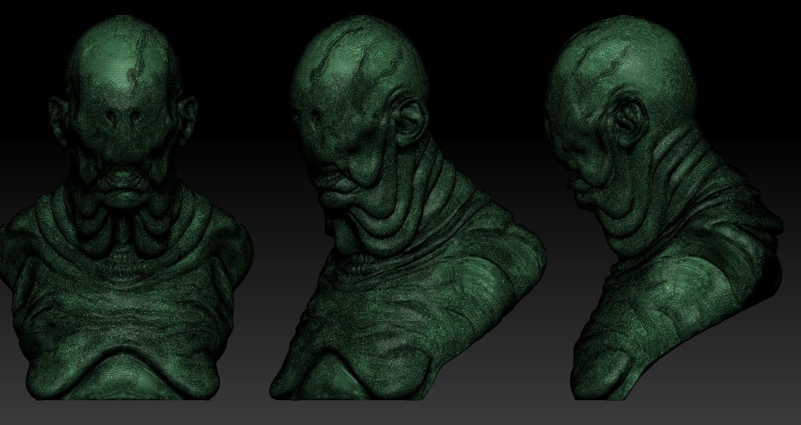 Pale Man Portrait 3D print model_7