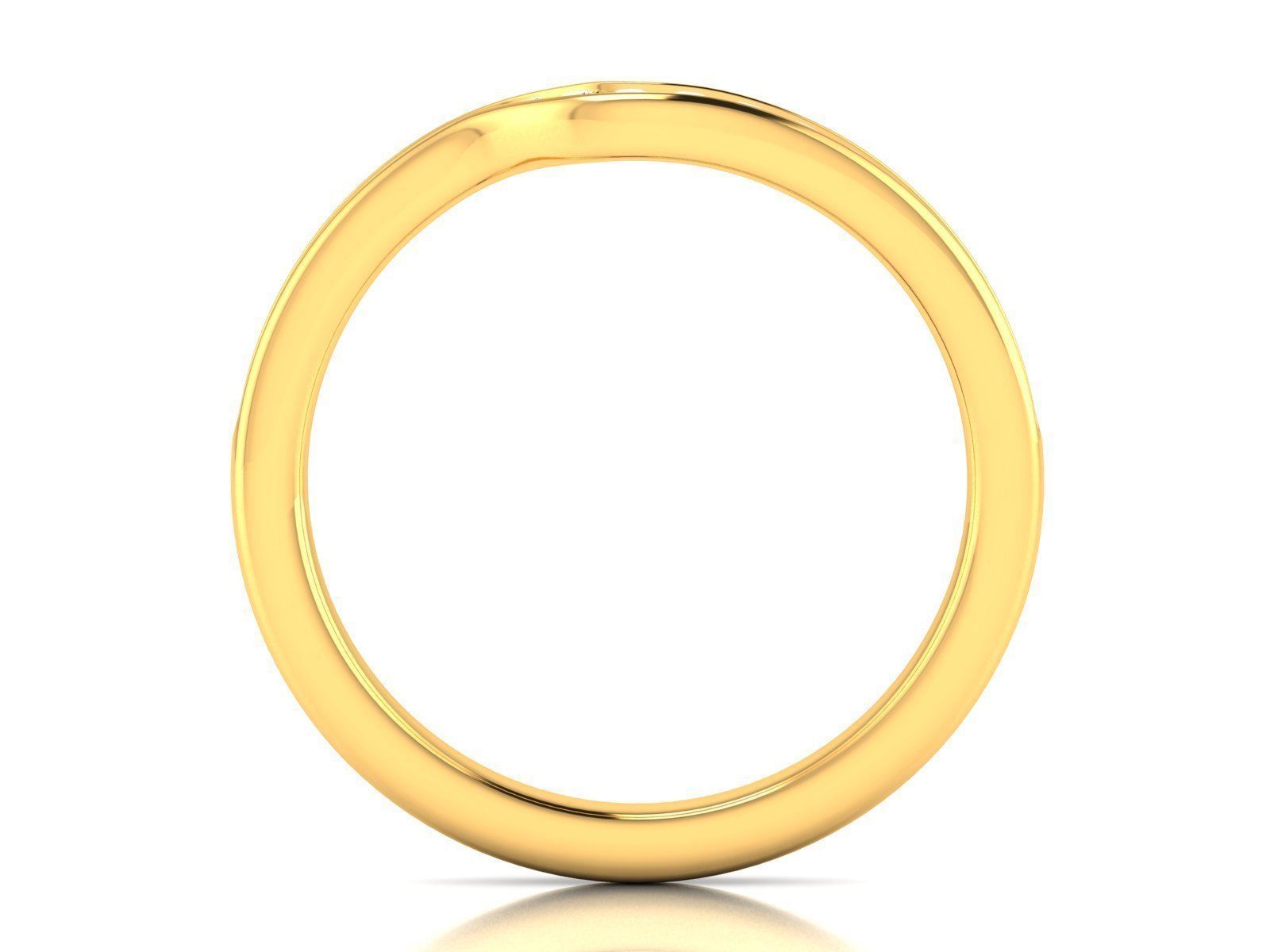 ring-9522 elegant gold diamond ring 3D print model_2