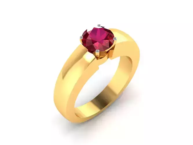ring-9517 ruby ring gold