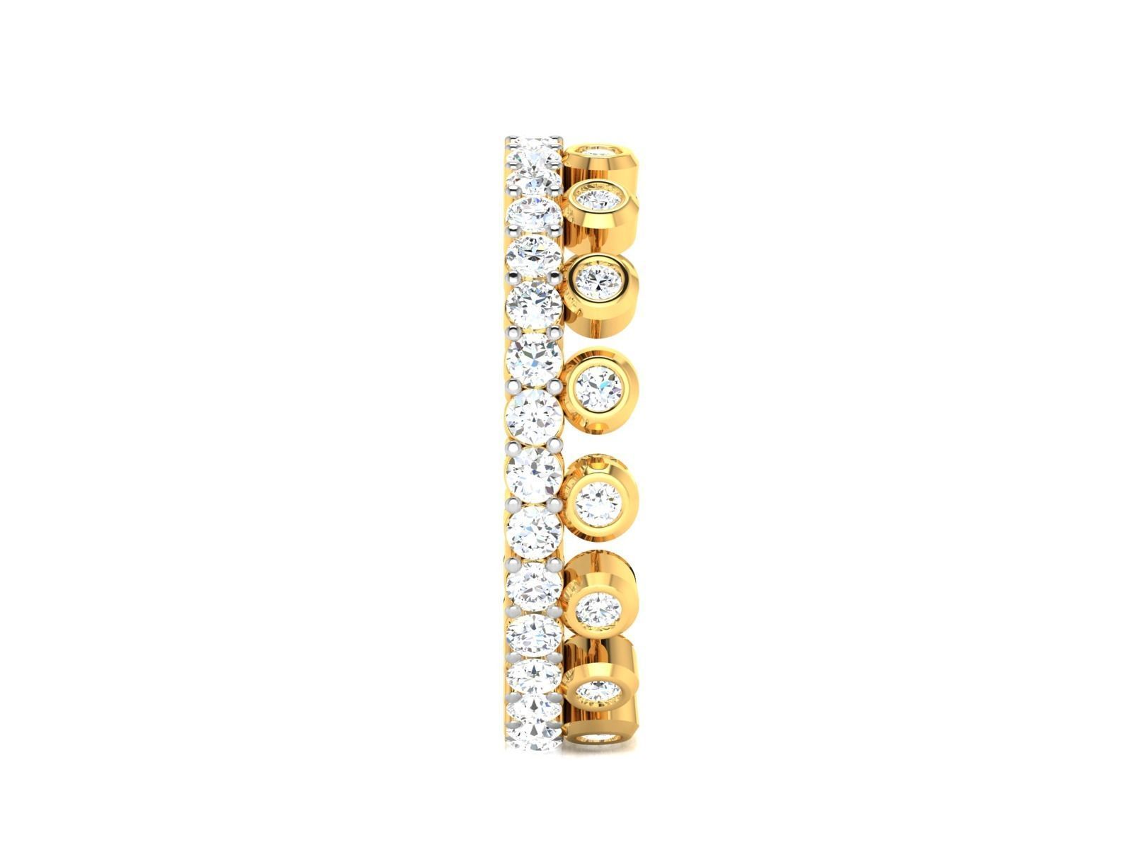 ring-9413 gold diamond eternity ring 3D print model_5