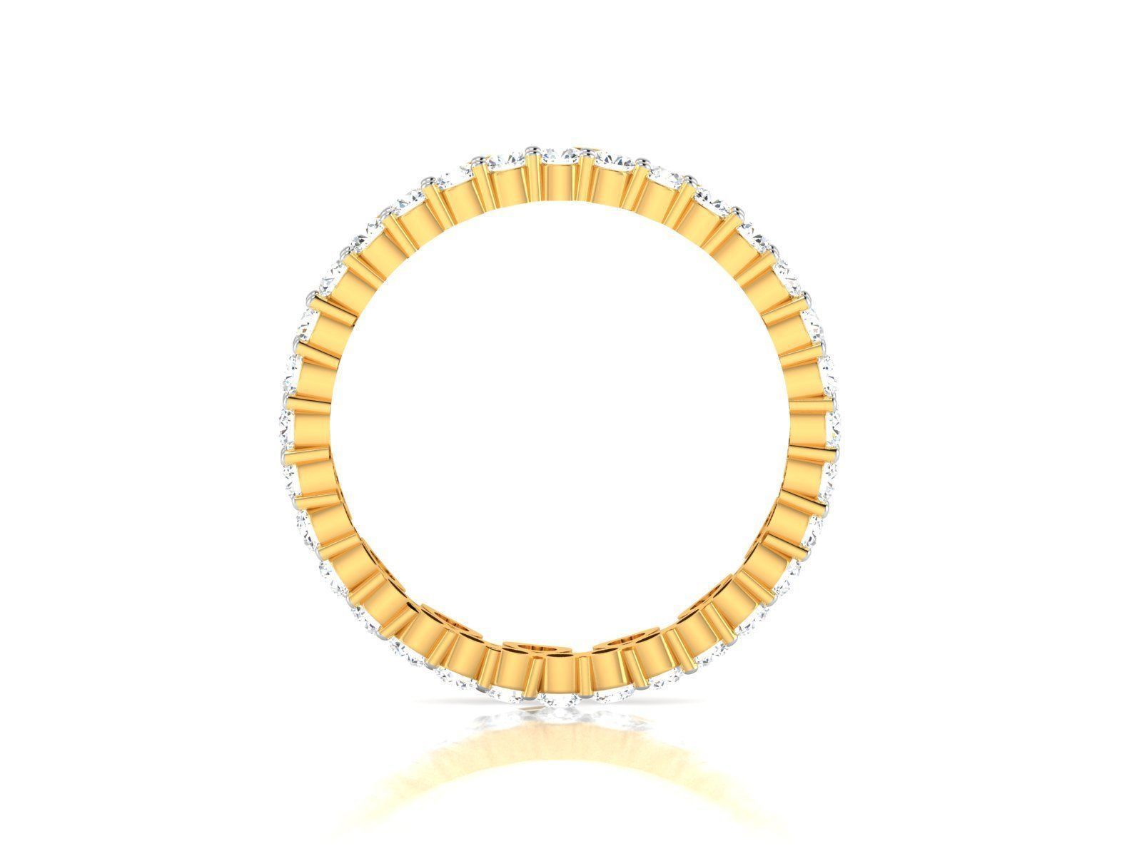 ring-9413 gold diamond eternity ring 3D print model_3