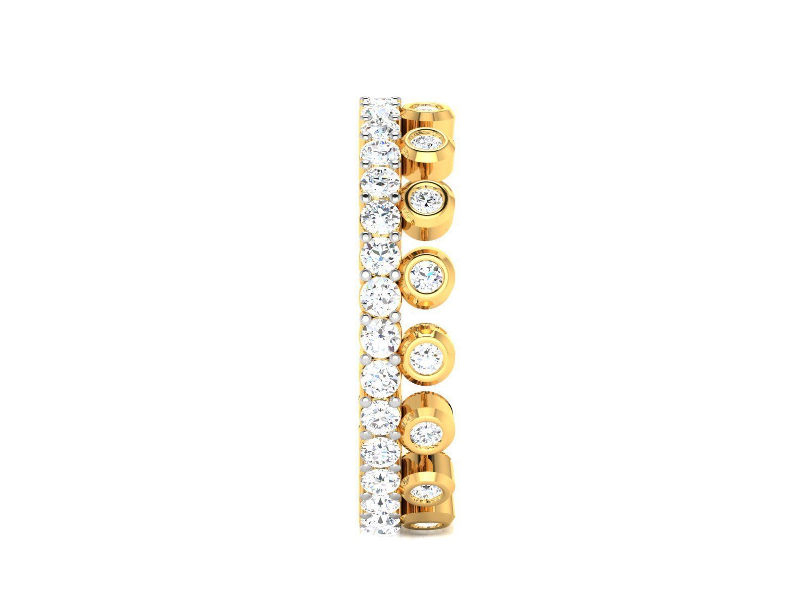 ring-9413 gold diamond eternity ring 3D print model_4