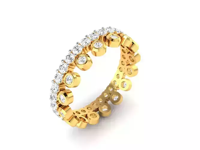 ring-9413 gold diamond eternity ring