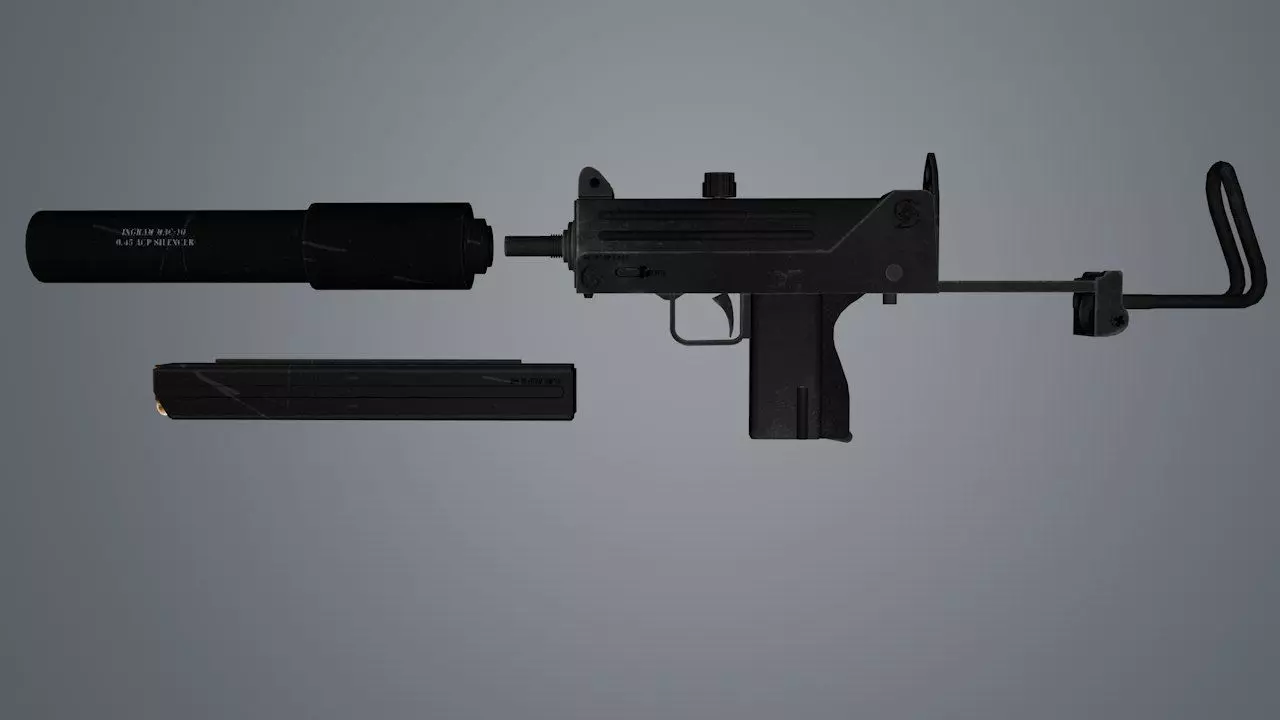 Ingram Mac-10 3D model_0