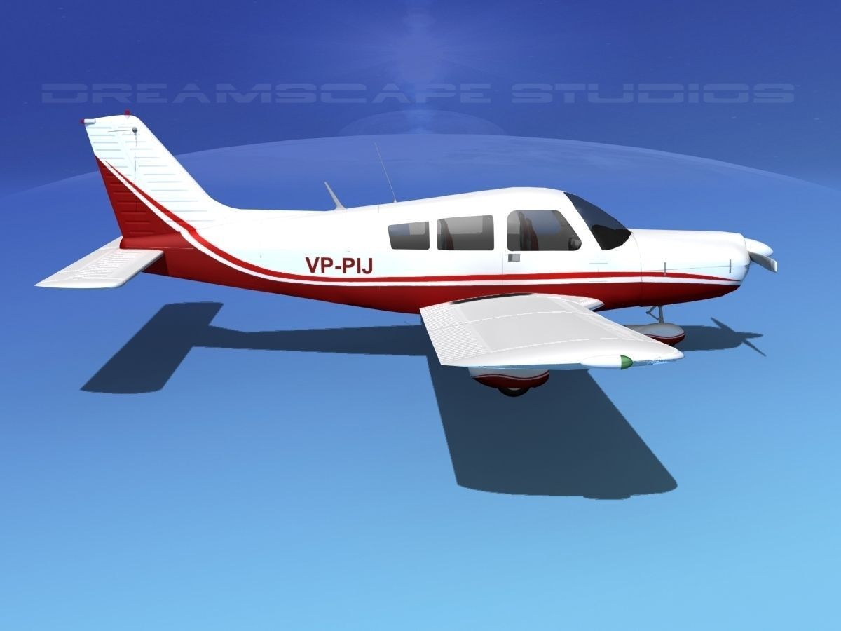 Piper PA-28 V08 3D model_4